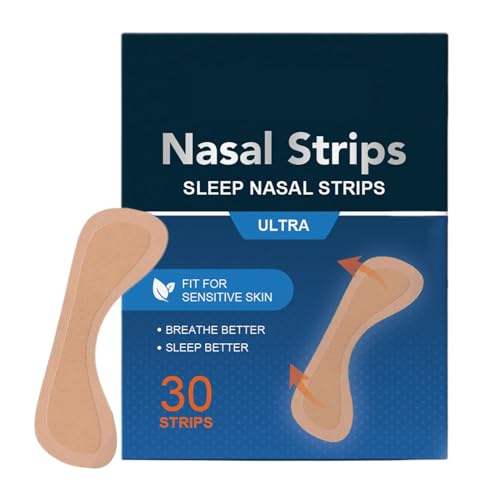 30 Pezzi Cerotti Nasali Antirussamento | Nasal Strips | Traspiranti E Non Pressurizzanti | Cerotti Nasali Respiras Benes per Uomini, Donne, Padri, Mogli, Mariti, Fidanzati