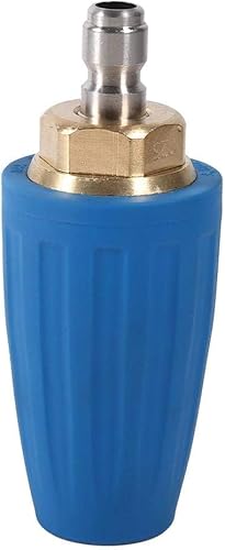 Miniatura 2 de Boquilla turbo para lavadora a presión, boquilla giratoria de 3000 psi, kit universal de puntas de boquilla de pulverización de 14 pulgadas (2.5 GPM)