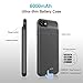 Battery Case for iPhone 8/7/6s/6/SE (2022/2020) - Real 6000mAh Battery Case with 360°Protection and Rechargeable Extended Battery Charger for iPhone8/7/6S/6/SE(3rd & 2nd) Charging Case-4.7inch