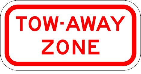 Tow Away with Bright Bold Wording. Large 6” x 12”. Reflective sheeting on Aluminum. Bright as a searchlight. Can’t Mistake What Happens When You Park here. Elite Series, Won’t Rust, Easy to Install