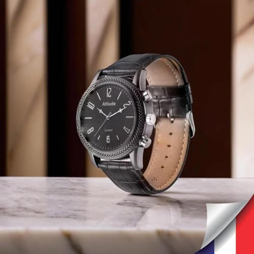 Active Media Concept Montre Caméra Espion Full HD 1080p Vision Nocturne Enregistrement Audio Vidéo 32 Go Stockage Batterie Rechargeable Design Élégant...