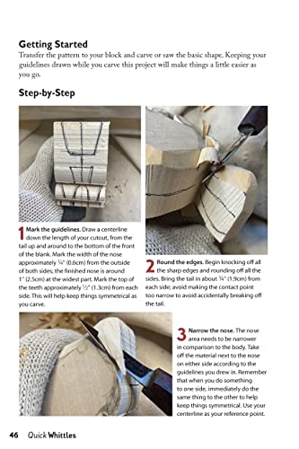 Quick Whittles: 16 Caricature Projects to Carve in a Sitting (Fox Chapel Publishing) Full-Size Patterns and Beginner-Friendly Instructions for Woodcarving a Santa, Bear, Narwhal, Monster, and More - Image 4