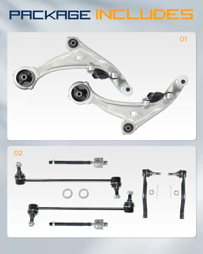 Kit suspension avant Altima avec bras de commande robustes et rotules - 3