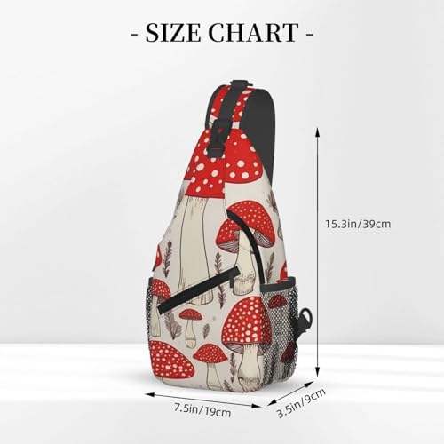 Bolso cruzado tipo mochila para hombro rojo y blanco miniatura 3