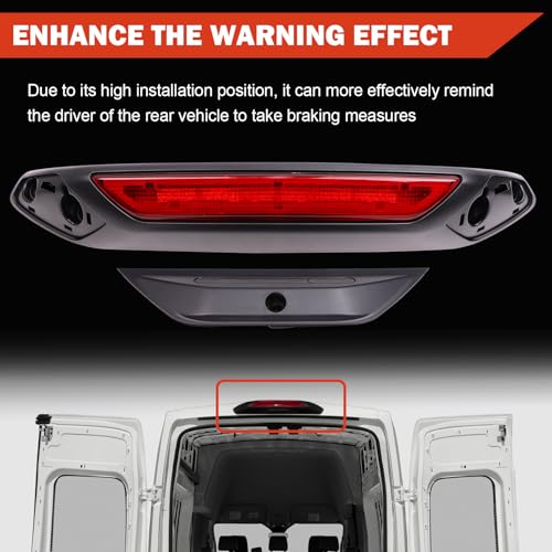 LK4Z13A613D Third Brake Light Compatible with Ford Models 2020-2025 by JUMOPARTS - Used condition - Image 3