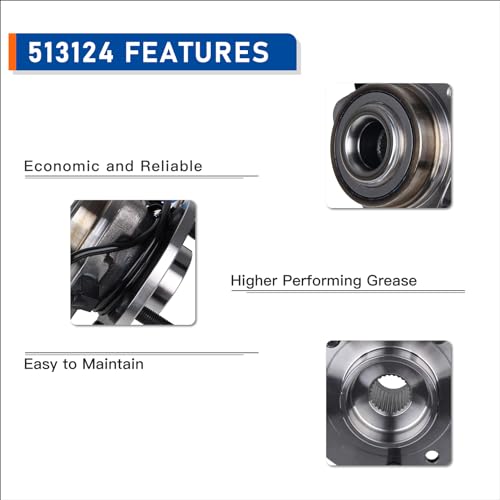 PAROD Pair 513124 Front 4WD Wheel Hub & Bearing Assembly by PAROD - Used condition - Image 5