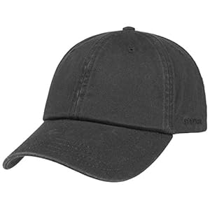 STETSON Casquette Rector Femme/Homme – Protection UV de Soleil Boucle en métal, avec visière Printemps-été – Taille Unique Noir