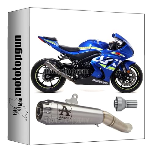 Tubo escape race Arrow titanio Suzuki GSX-R 1000 2017 dbkiller pro-race fondo titanio conector
