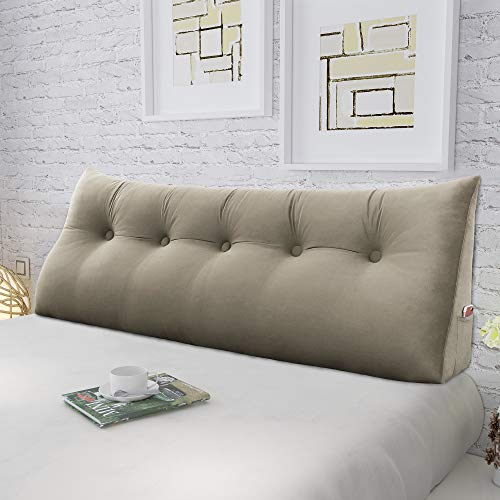 image for VERCART Large Wedge Pillow Decorative Body Throw Pillows Bed Backrest 