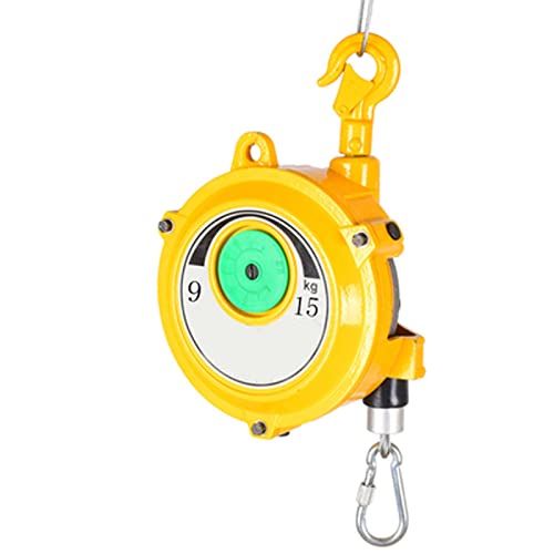 DJFKDYHPE Spring Balancer Tool, Retractable Spring/Tool Balancer, Self-Locking Tool Balancer Hanging Holder for Engineering and Factory, Industrial Grade Hand Tool(9 to 15kg)