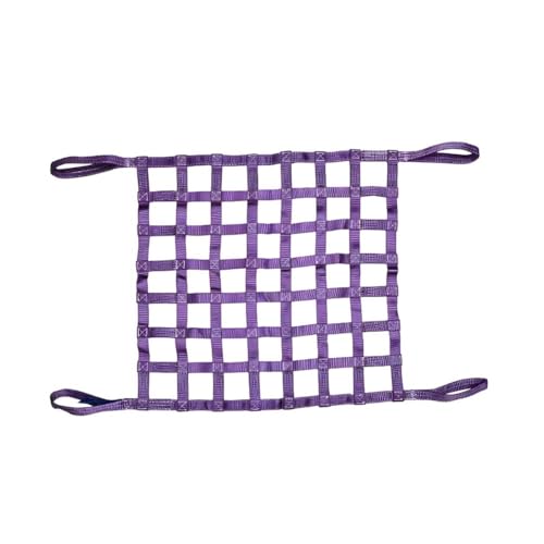 Cargo Sling Net - Flat Polyester Sling Lifting Net, Safety Hoisting Nylon Hanging Net, Strong Load-Bearing Lifting Net, Construction Security Loading Material Handling Netting(1.5x1.5m/4.9x4.9ft-2t)