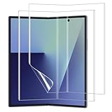 Anoowkoa 2 Pack Screen Protector for Samsung Galaxy Z Fold 7 Soft Flexible TPU Film Screen Protector.for Galaxy Z Fold 7 Full Coverage,HD Clear,Support Fingerprint Unlock,Easy Installation
