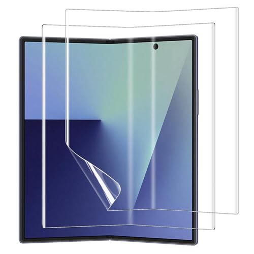 Anoowkoa 2 Pack Screen Protector for Samsung Galaxy Z Fold 7 Soft Flexible TPU Film Screen Protector.for Galaxy Z Fold 7 Full Coverage,HD Clear,Support Fingerprint Unlock,Easy Installation