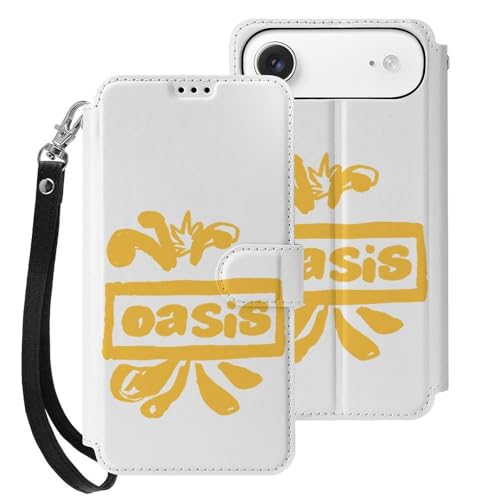iPhone17Air用ケース 手帳型 オアシス OASIS バンド スマホケース ストラップ付き 財布型 アイフォン17Air用ケース おしゃれ 軽量 背面 携帯カバー カード収納 スタンド機能 PUレザー 耐衝撃