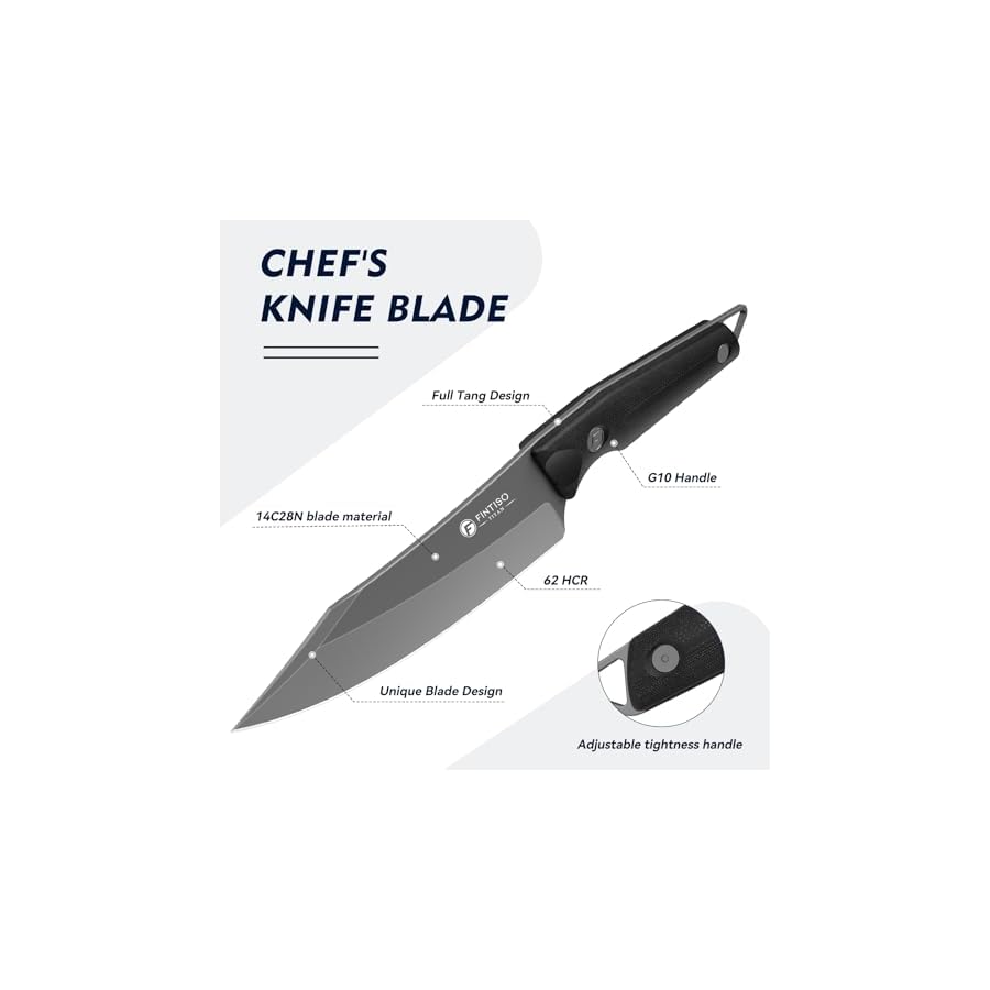 Kitchen-Knife-Premiun-14C28N-Steel-Viking-Knife-Japanese-Chef-Knife-with-G10-Handle-Boning-Knife-for-Meat-Cutting-for-Home-Outdoor-Best-Gift-Black Kitchen Knife Premiun 14C28N Steel Viking Knife, Japanese Chef Knife with G10 Handle, Boning Knife for Meat Cutting for Home, Outdoor, Best Gift (Black)