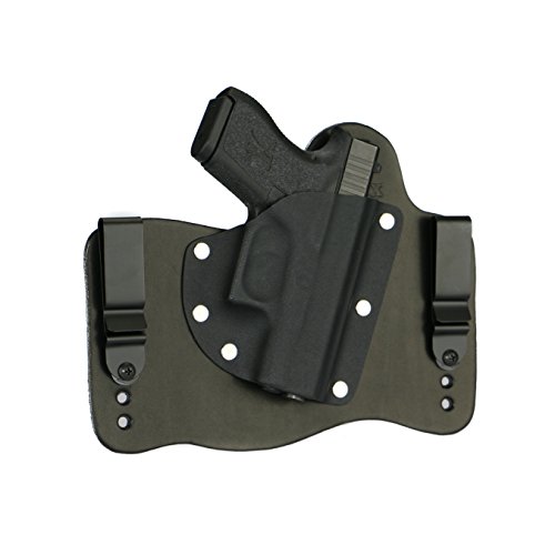 FoxX Holsters Compatible for Glock 43 9mm in The Waistband Hybrid Holster (Black)