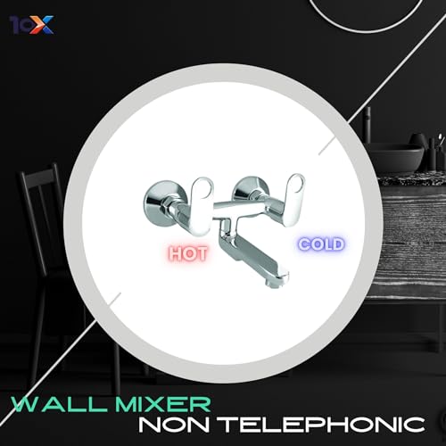 Image of 10X Brass Wall Mixer OR-8776 Non-Telephonic for Bathroom /Wall Mount Chrome Plated