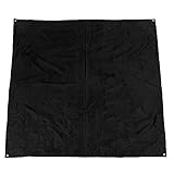 Keenso Manta de Camping portátil al Aire Libre, Impermeable y a Prueba de Humedad(Negro) Equipamiento de hostelería para Exteriores