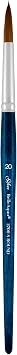 Silver Brush Limited 2700S-20 BelleAqua Short Handle Watercolor Round Brush with Soft Red Sable Synthetic Bristles, Professional Artist Round Paintbrush also for Acrylic, Gouache, Ink, Dyes, Size 20