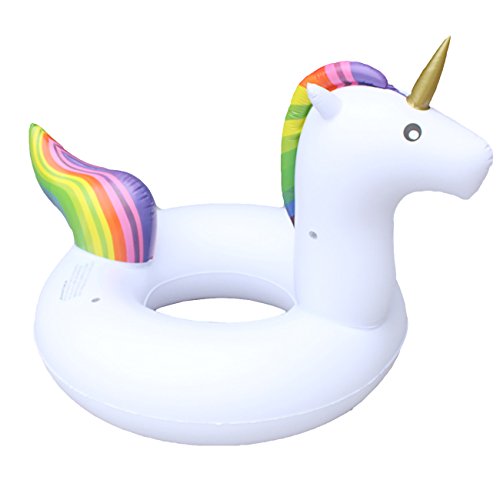 THEE Flotador Unicornio Hinchable Anillo de Natación de Seguridad