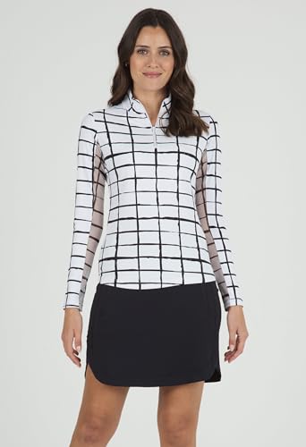 Cordova Print Long Sleeve Mock Neck Top-Cordova Print Long Sleeve Mock Neck Top-104953