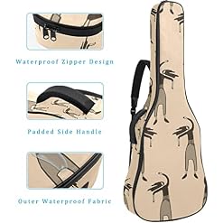 Étui de protection rembourré pour guitare classique et acoustique Motif chat spatial, Multicolore 02, 42.9×16.9×4.7 in… - Les Beatles, Paul McCartney, John Lennon, RIngo Starr, George Harrison Étui de protection rembourré pour guitare classique et acoustique Motif chat spatial, Multicolore 02, 42.9x16.9x4.7 in… – Image 4