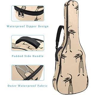 Étui de protection rembourré pour guitare classique et acoustique Motif chat spatial, Multicolore 02, 42.9×16.9×4.7 in… - Les Beatles, Paul McCartney, John Lennon, RIngo Starr, George Harrison Étui de protection rembourré pour guitare classique et acoustique Motif chat spatial, Multicolore 02, 42.9x16.9x4.7 in… – Image 4