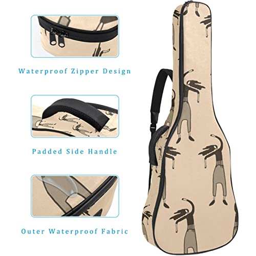 Étui de protection rembourré pour guitare classique et acoustique Motif chat spatial, Multicolore 02, 42.9×16.9×4.7 in… - Les Beatles, Paul McCartney, John Lennon, RIngo Starr, George Harrison Étui de protection rembourré pour guitare classique et acoustique Motif chat spatial, Multicolore 02, 42.9x16.9x4.7 in… – Image 5