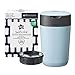 Tommee Tippee 85200303, Zaawansowany kosz na pieluchy Twist and Click, przyjazny dla środowiska, zawiera 1 x kaseta uzupełniająca z antybakteryjną powłoką GREENFILM, niebieski