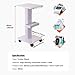 Cozyel Beauty Salon Trolley Cart with Wheels, 3 Tier Beauty Rolling Cart, Adjustable Tattoo Table Work Station, Salon Spa Rolling Trolley Stand