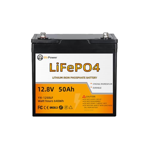 Image of 12 V 50 Ah LiFePO4 Lithium Trolling Motor B attery, 50A BMS