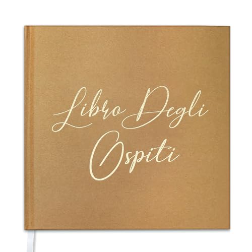 Libro degli Ospiti Vintage per Matrimonio - 21x21 cm, 72