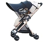 WIKEA Baby Stroller Sun Parasol, Baby Carriage Awning, Pram Sun Shade Canopy Sun Shield UV Protection Sun Cover for Pram Baby Carriage Pushchair, Sun Shade Sun Shield Awning, UV Protection