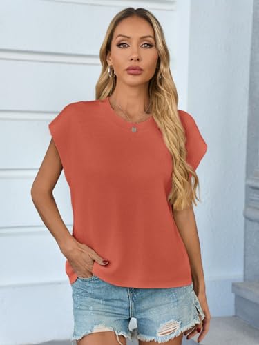 Image of GREAIDEA Womens Sleeveless Sweater Vest Crewneck Cap Sleeve Knit Tops Trendy 2026 Summer Spring Business Casual Shirts