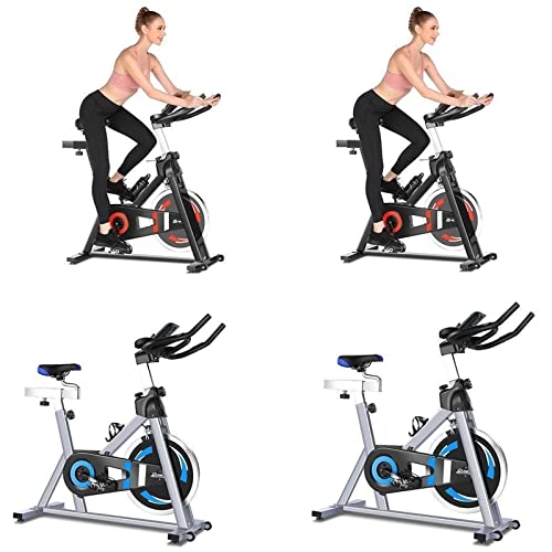 Image of Exercise Bike Bicycles Cycling Stationary Exercise Bike For Home Gym Carbon Steel Unisex Men And Women Indoor Sunny Health Fitness