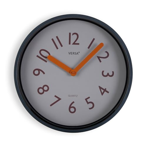 Immagine prodotto: VERSA Orologi da Parete Stile Classico, Misure (H x L x L) 30 x 4 x 30 cm, Blu