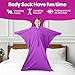 SENSORY4U Sensory Sack (Medium) Body Sock - Calming Therapy Blanket for Stress Relief, Anxiety, Autism, ADHD, ADD, Sensory Play for Kids - Green Fidget Body Pod Toy (Lavender Purple)