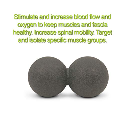 321 Strong 5 In 1 Foam Roller Set Includes Hollow Core Massage Roller With End Caps, Muscle Roller Stick, Stretching Strap, Double Lacrosse Peanut, Spikey Plantar Fasciitis Ball, All In Giftable Box #TOP5