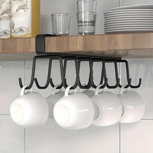 Boniry 1 Pcs Double-Row 12 Hooks for Kitchen Storage - Cupbo...
