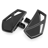 Motorcycle Floorboards Mini Phantom Foot Pegs Fit For Honda CBR1000RR Gold Wing ST1300 VFR800A For Suzuki M109R M50 SV650S For Triumph Rocket III Classic For Can-Am Spyder RS-S (Black)