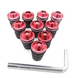 Boulons De Carénage pour Moto pour Yamaha XJ6 N, XJ6 Diversion, XSR 700 ABS, XSR 900 ABS 1200, Vis Et Écrous De Pare-Brise Boulons et Vis(Rouge)