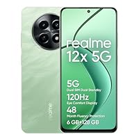 realme 12x 5G Smartphone 6+128 GB, Fotocamera con AI da 50 MP, Dual Standby 5G, Protezione della...