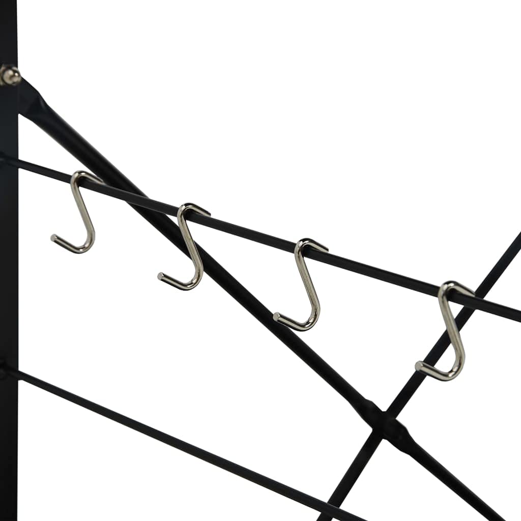 Mikrowellenregal Schwarz 60x39,6x123 cm Holzwerkstoff,Heim & Garten,Küche & Esszimmer,Küchenhelfer & -utensilien,Küchenorganizer,Küchenutensilienhalter & -ablagen,Schwarz,11 kg-288238