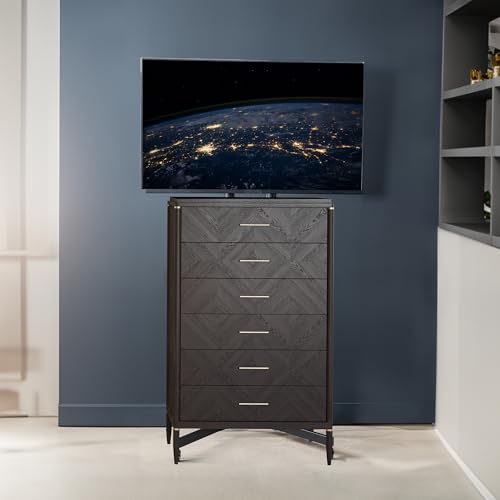 Image of VIVO Tall TV Cart for 32 to 83 inch Screens up to 110 lbs, LCD LED OLED 4K Smart Flat and Curved Panels, Rolling Stand with Laptop DVD Shelf, Locking Wheels, Max VESA 600x400, Black, STAND-TV13E