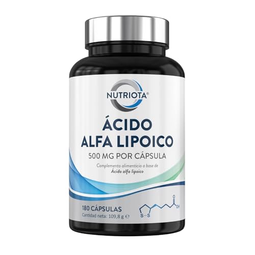 Ácido Alfa Lipoico 500 mg, 180 Cápsulas Veganas