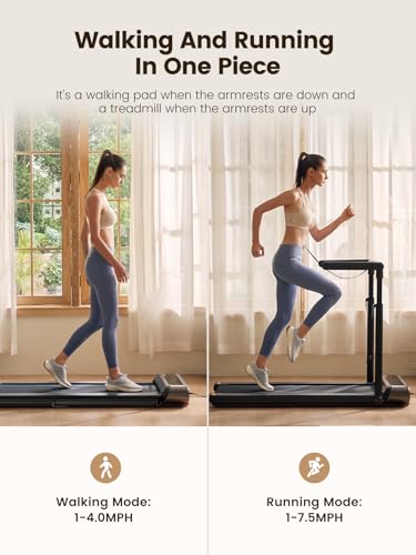 Image of WALKINGPAD Folding Treadmill, 2 in 1 Walking Pad with Handle Bar