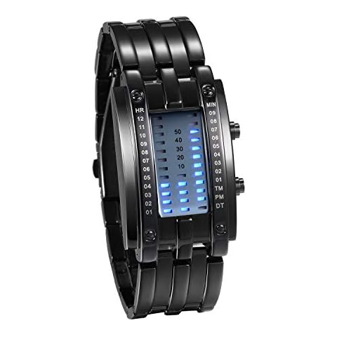 JewelryWe Montre Binaire Noir Cover