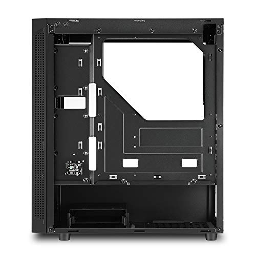 Gabinete para PC Sharkoon RGB Slider Mid-Tower con ventilador de 12 cm y tira LED RGB, negro miniatura 6