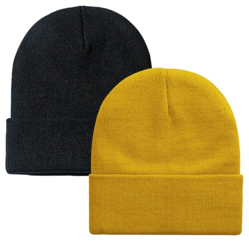 Image of ZOORON Beanie for Men Women Slouchy Winter Beanie Hats Cuffed Skull Caps
