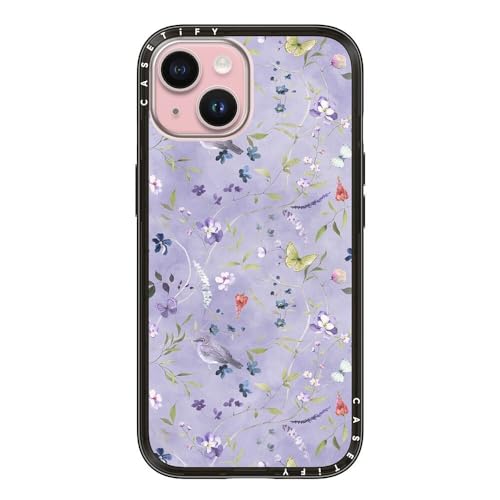 CASETiFY (�P�[�X�e�B�t�@�C) �R���p�N�g Magsafe iPhone 15�p �P�[�X [�X�����ŃX�^�C���b�V��/Magsafe�Ή� / 4�t�B�[�g�̌R�p�O���[�h��2�{�̗����ɑ΂���ی�] - �t���[���� ���x���[ �p�[�v�� - �N���A�u���b�N